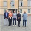 La squadra del sindaco Biagini: Lusetti vicesindaca, assessori Busani, Ferrari, Romagnoli e Ruini